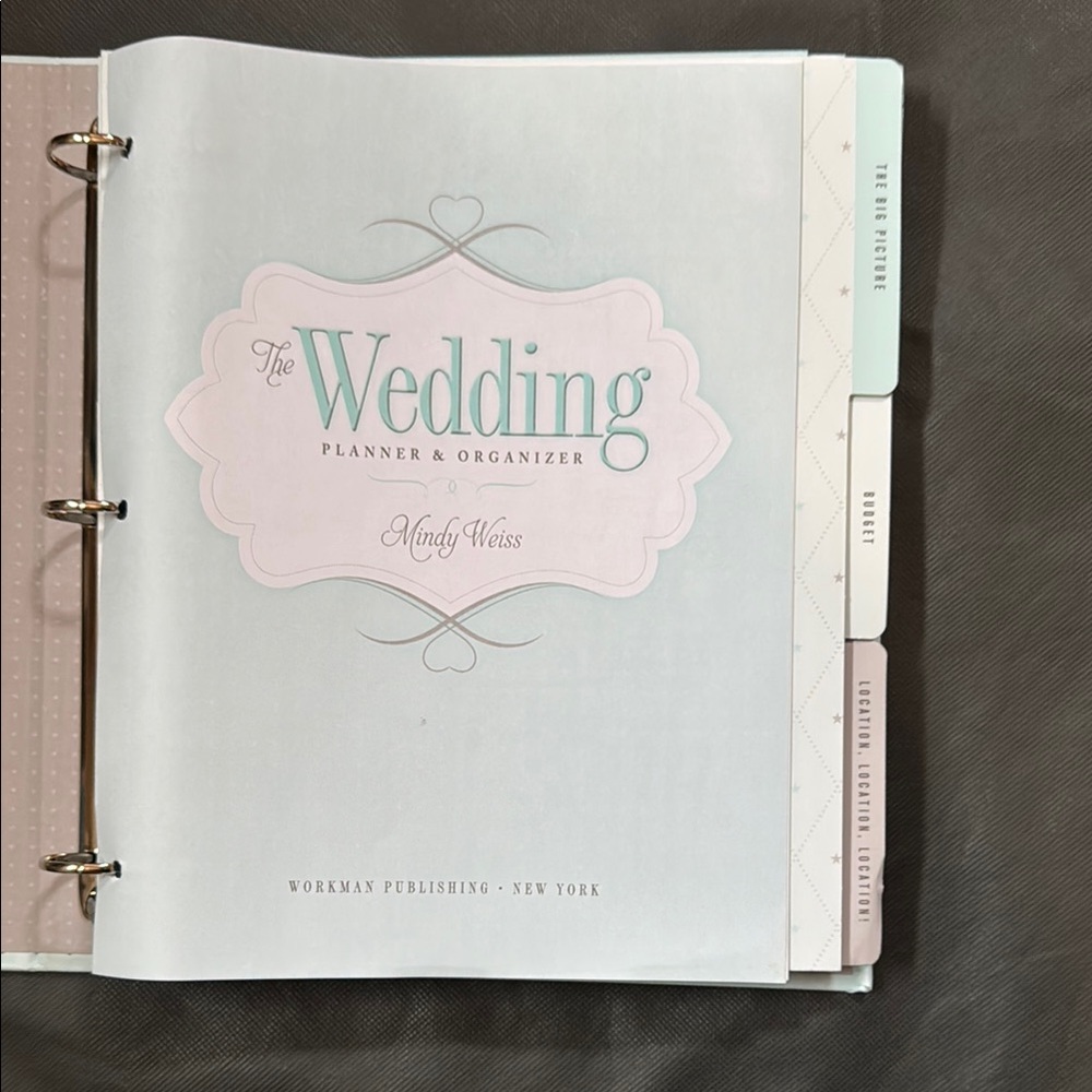 Elegant White and Pink Wedding Planner